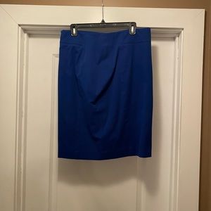 Ann Taylor Royal Blue Stretch Pencil Skirt, 10